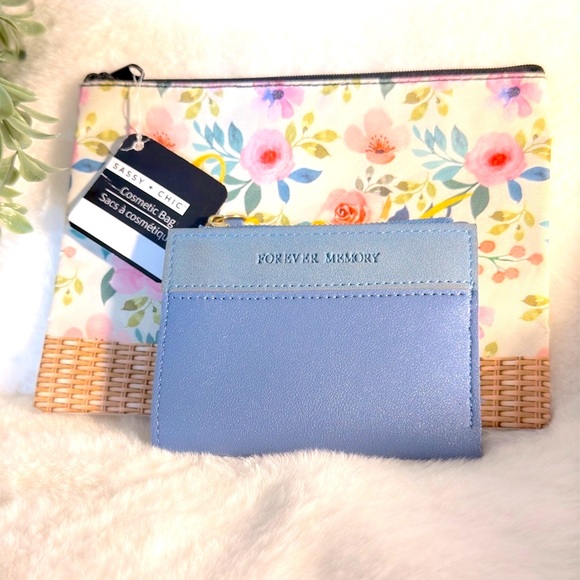 Handbags - Sassy+Chic Makeup Bag and Forever Memory Wallet